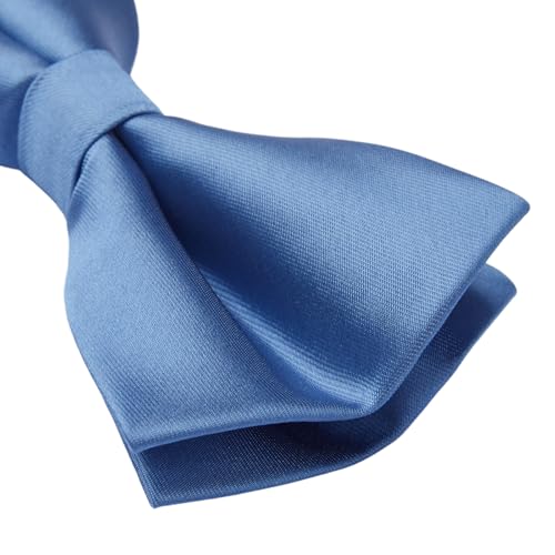 Image of HISDERN Bow Ties for Men Pretied Bowties Classic Formal Business Bow Tie Adjustable Tuxedo Bowtie for Wedding Party
