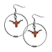 NCAA Siskiyou Sports Womens Texas Longhorns 2 Inch Hoop Earrings One Size Team Color