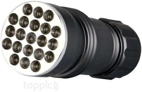 Uv Ultra Violet Blacklight 21 LED Flash Light Torch AAA