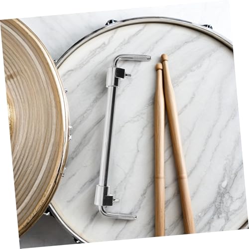 Soporte de abrazadera metálica para cowbell y bombo VANZACK, ligero y ajustable, compatible con baterías para actividades al aire libre y creación musical miniatura 7