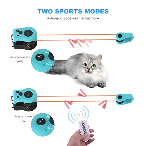 Juguete de control remoto electrónico interactivo para ejercicio de gato en interiores y juego de persecución