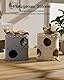 DownyPaws Katzenhöhle aus Filz, 2-stöckige Katzenbett, 50 x 33 x 50 cm Schloss Katzenhaus zum Spielen, Warmes Design, Schutz der Katzennägel, Beige
