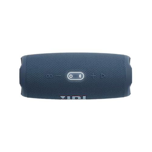 Image of JBL CHARGE 5 - Portable Waterproof (IP67) Bluetooth Speaker with Powerbank USB Charge out, 20 hours playtime, JBL Partyboost (Blue)