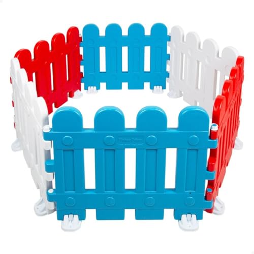COLORBABY 77428, Fisher-Price valla de juegos para bebés y niños, 6 módulos, barrera de seguridad, protector para bebé, Vallas infantiles, parque infantil, seguridad infantil