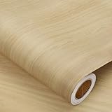 Heroad Peel and Stick Wallpaper Wood Contact Paper Maple Wood Grain Contact Paper Wallpaper Thicken Textured for Cabinets and Drawers Countertops Waterproof Self Adhesive Vinyl 17.5' x 78.7'