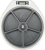 TRIXIE einstellbarer Futterspender 'Futterautomat TX4+1, 5 × 0,25 l/34 × 6 × 39 cm, weiß/grau' - 24384