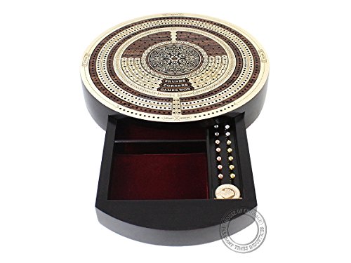 House of Cribbage tablero cribbage redondo 10 pulg miniatura 4