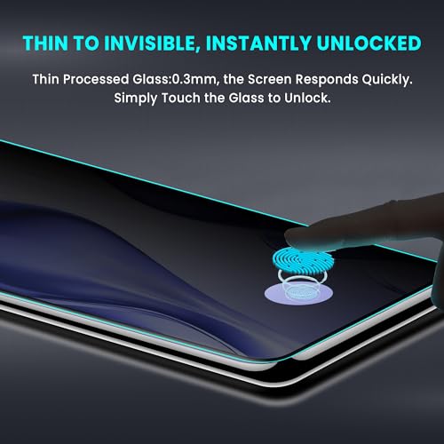 Image of FIRST MART Anti-Spy UV Tempered Glass for Vivo V50e | 9H Curved Display Screen Guard, Fingerprint Compatible | Pack of 2