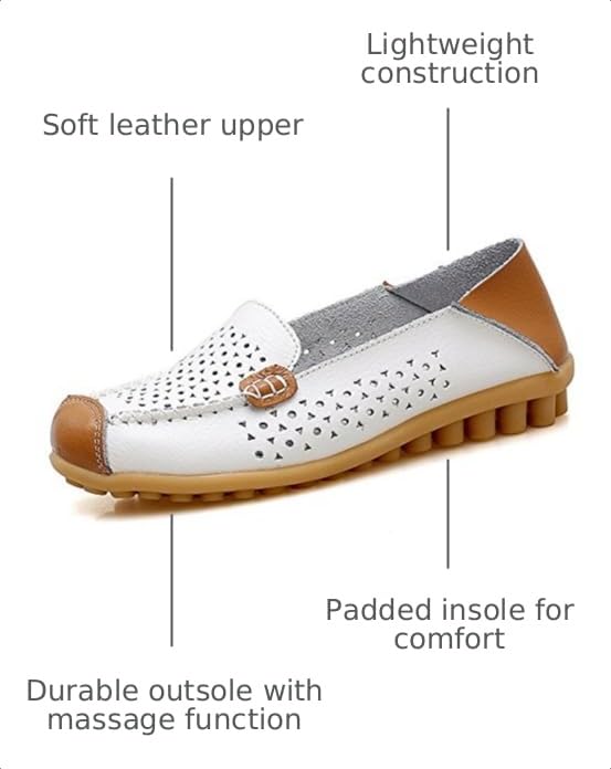Image of VenusCelia Women's Floral Comfort Walking Flat Loafer
