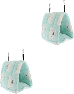 Ipetboom 2 Peças Túneis De Hamster Pendurado Rede De Hamster Gerbil Esconderijo Cabana De Hamster Ouriço Cabana Coelho Quente E Aconchegante Casa De Hamster Casa Suspensa Casa De Hamster