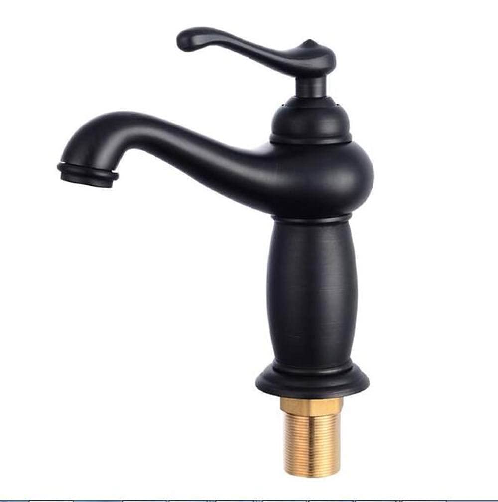 Mitigeur d'eau pour lavabo et baignoire en bronze antique style rétro chic