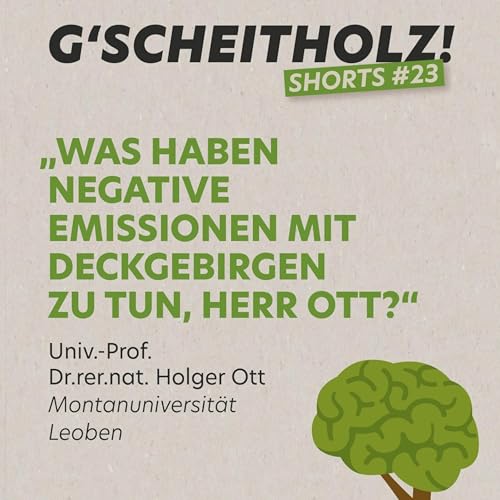 G'SCHEITHOLZ! SHORTS #23 &ndash; unterirdische CO2-Speicherung Podcast Por  arte de portada