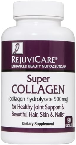 Rejuvicare Super Collagen Capsules for Beauty, Healthy Joints, Hair, Skin, & Nails, 90 Servings, Multi, (N8745)