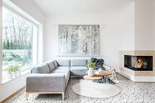 Nexus Self Adhesive 12-Inch Vinyl Floor Tiles, 20 Tiles - 12" X 12", Mosaic Slate Pattern - Peel & Stick, Diy Flooring For Kitchen, Dining Room, Bedrooms & Bathrooms By Achim Home Decor #TOP7