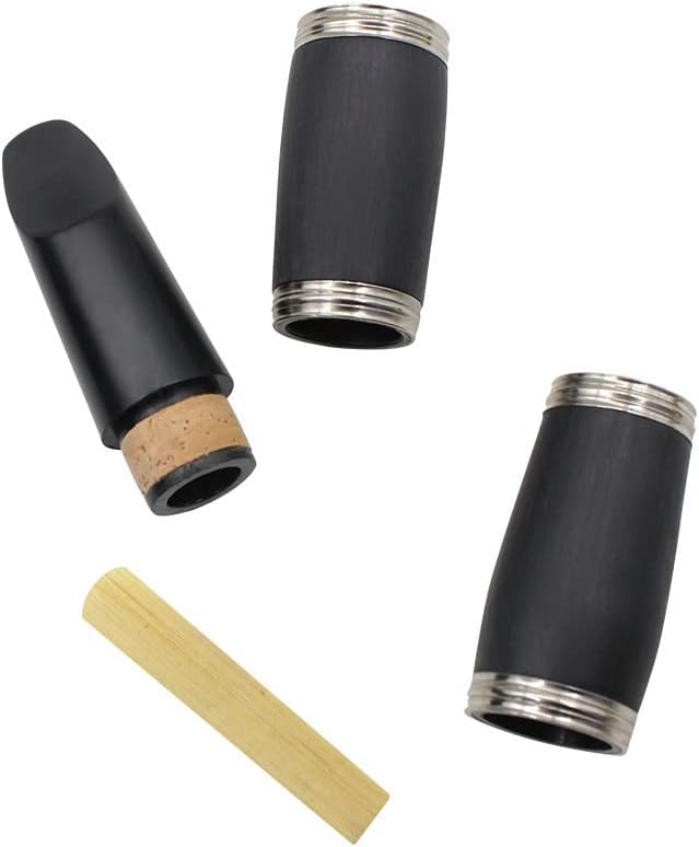 B-Flat Ebonite Clarinet, 17 Nickel-Plated Keys, Soft Polishing Cloth, Mouthpiece Cushion, Hard Case, Cleaning Kit, For Beginner