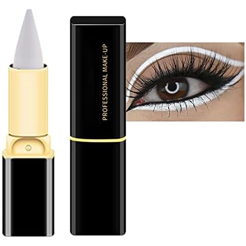 Eyeliner, Long Lasting White Eyeliner Pencil Waterproof Eye Liner Pencils Cover
