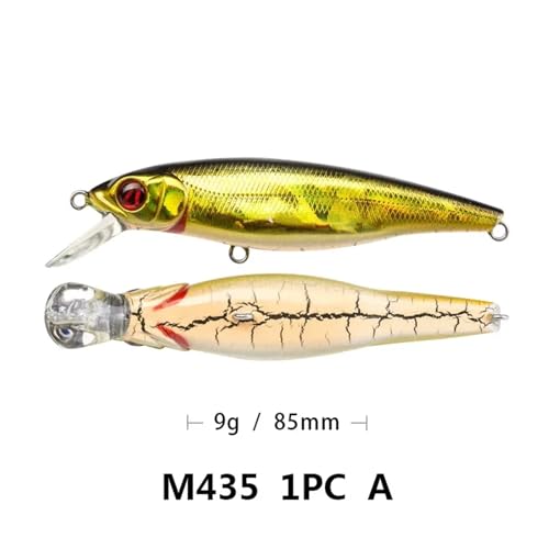 Appât Luya méné flottant à ventre fissuré optimisant les touches en surface
