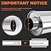 Piclafe 3'' Ultra Quiet Resonator, 304 Stainless Steel Muffler, 3'' Inlet & Outlet 14