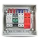 Agatige 2Pcs Überspannungsschutzgeräte, DC-Photovoltaik-Ableiter-Spannungs-Blitzschutz 2P 40KA mit Fernsignal FXD1‑PV40(DC 500V)