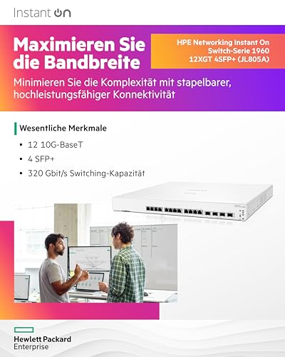 HPE Networking Instant On 1960 12XGT 4SFP+ JL805A - vue 9