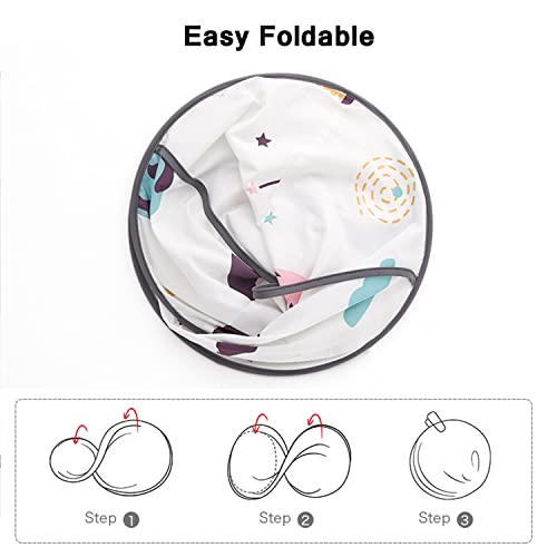 Hooyee Kids Haircut Cape Hair Cutting Cape, Barber Cape Waterproof Foldable Umbrella Hair Catch Haircut Cape (Blue) #TOP6