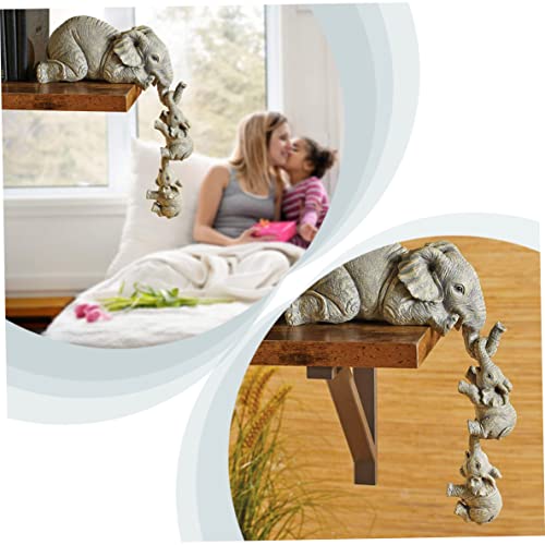 Décorations de table éléphant : lot de 3 figurines suspendues maison - 5
