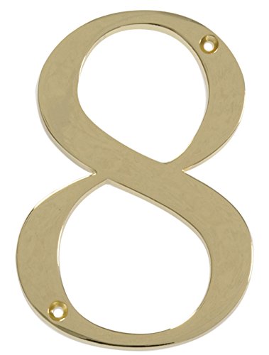 Distinctions por Hillman 843158 10,16 cm (4 polegadas), latão polido número 8