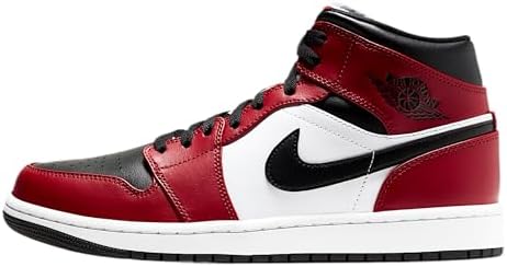 Nike Tênis masculino Air Jordan 1 Mid, Vermelho academia, 41