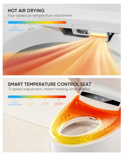 Loupusuo TOOLS-499 Smart Toilet, Tankless Toilet With Warm Water Sprayer And Dryer, Foot Sensor Operation, Heated Bidet Seat thumb #4