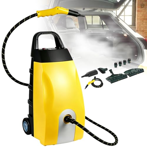URJWAN Lavador De Vapor Continuo Alta Presión para Hogar Coche Hotel Y Aire Acondicionado, Extractor De Alfombras Calefactado para Electrodomésticos Y Detallado Automotriz Yellow