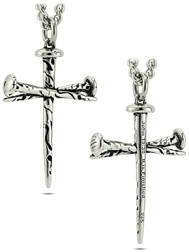 Shields Of Strength Men's Nail Cross Necklace - John 19:30 #TOP27