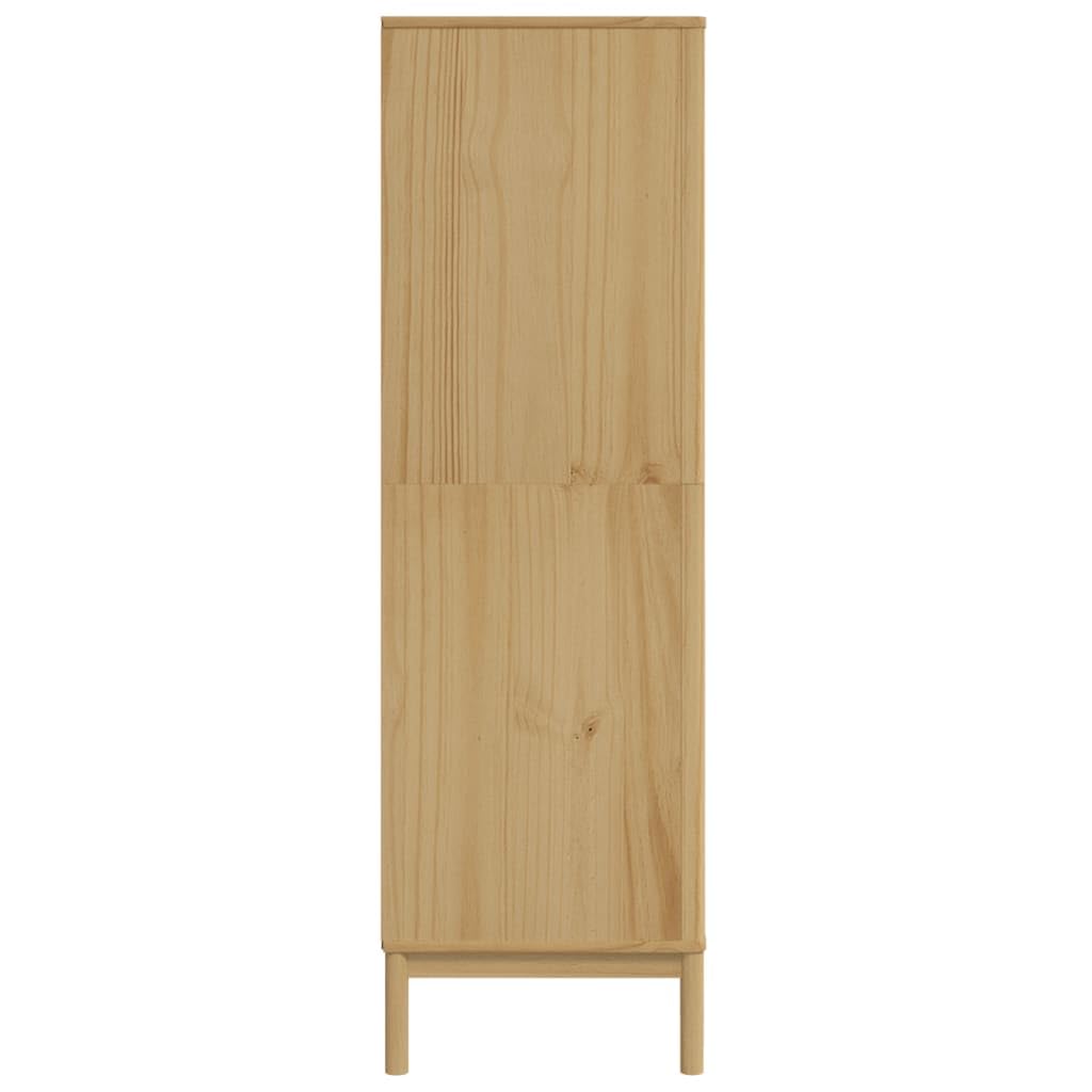 ShGaxin Szafka Floro Drewno Drewno Sosnowe Brązowe Wosk 77x53x171 cm, Szafki Sypialnia, Szafka Tkanina, Szafka Otwarta Szafa, Szafka Do Pokoju374005