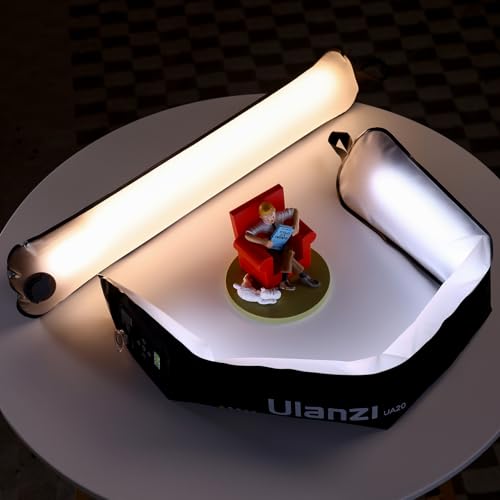 Ulanzi UA12 Bi-Color Inflatable Tube Light, Foldable LED Video Light for Photography, 2700K-6500K, 12W 2500mAh Rechargeable Photography Light Bar 1/4" Mount LED Lighting Wand Stick for Video Shooting - Image 3