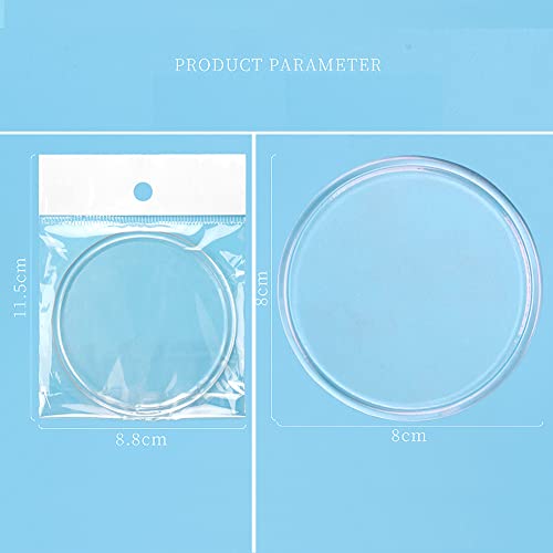 Suporte profissional de 6 unidades de almofadas de extensão de cílios redondos de silicone para enxe