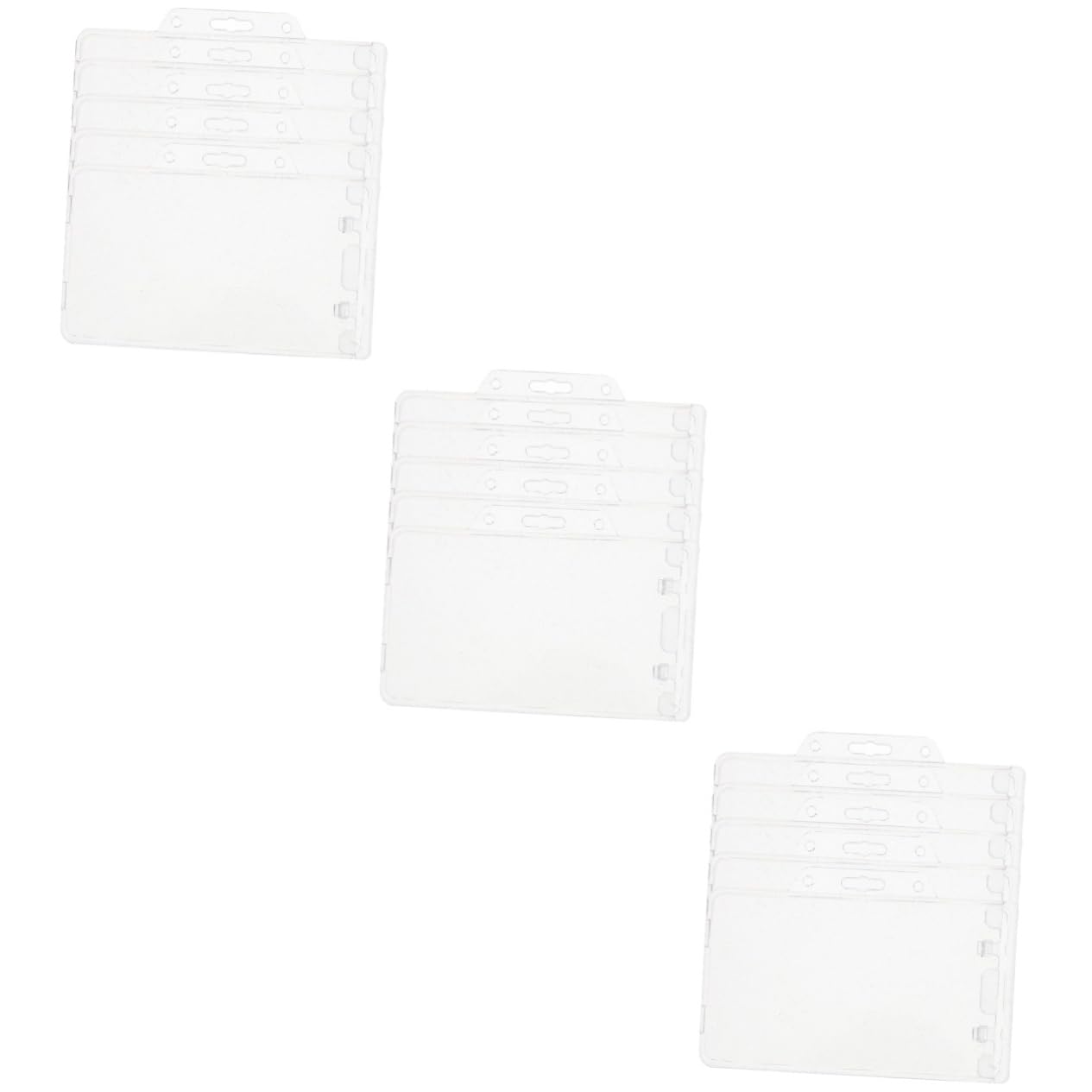 STOBOK 15stücke Transparente Ausweishüllen Für Karten Langlebige Badge Sleeves Für Mitarbeiter Studenten Ärzte Leicht Und Tragbar Für Namensschilder Und Id-karten