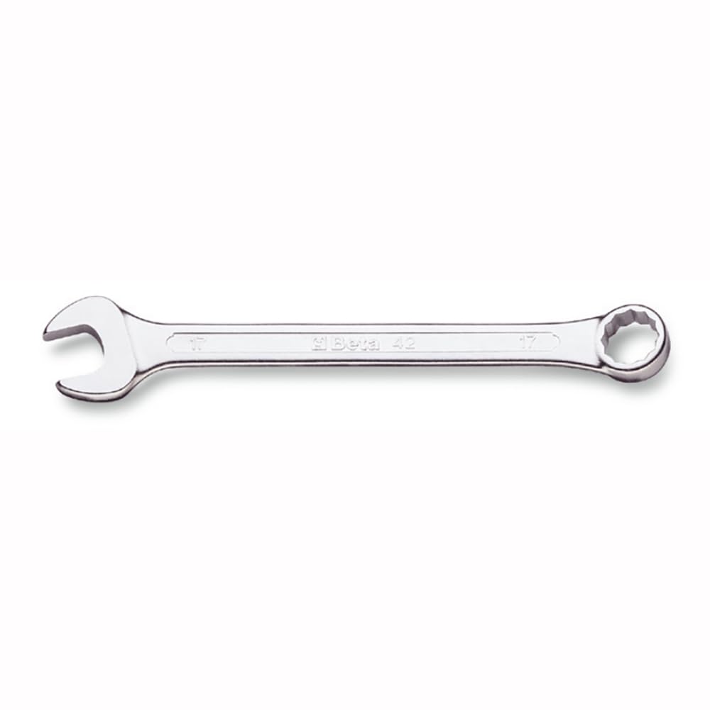 Beta 42/S17, Set Chiavi Inglesi Combinate a Forchetta e Anello Cromate Opache 6-22 mm 1.580g, Prodotto in Italia