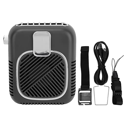 Ventilador de cintura Powerbank 2 em 1, 10000 mAh menos ruído 5W à prova de poeira portátil para aca