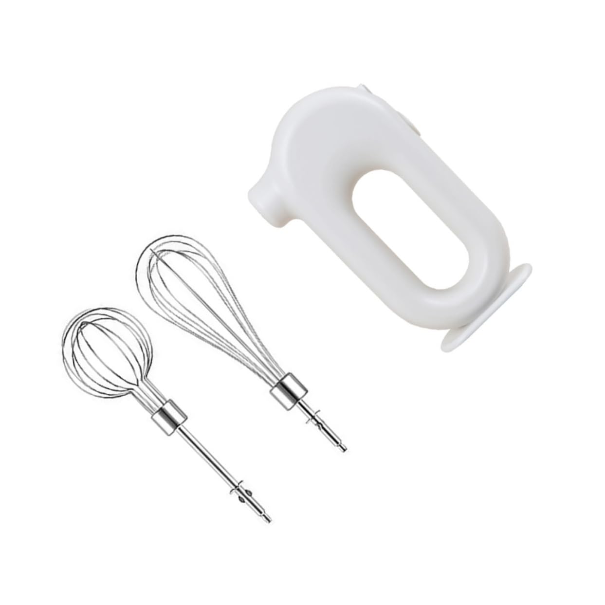 Cabilock Rechargeable Hand Mixer Egg Beater Electric Hand Whisk Compact Portable for Cake Making 2 Beaters Included