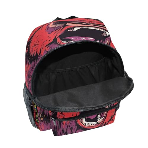 Toddler Backpack for Boys Girls Ages 3-8, Backpack for Preschool Boys and Girls Screaming Gorilla4