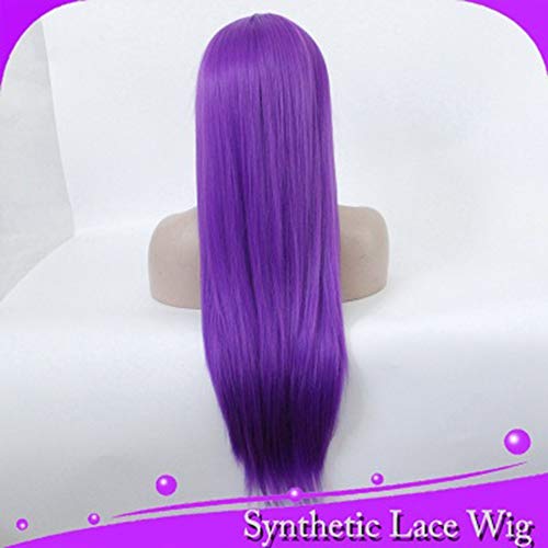 Perruque violet foncé avec couvre-chef complet pour volume immédiat - 4