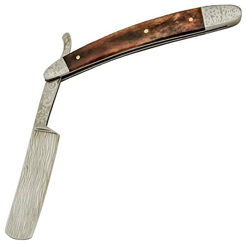Red Deer Barber Grade Shaving Straight Razor - 1095 Carbon Steel Hollow Ground