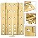 minkissy 6pcs Small Copper Piano Hinges 45x27mm Continuous Box Hinges for Jewelry Boxes Cabinet Doors Crafts, Heavy Duty Without Screws, Industrial Hardware