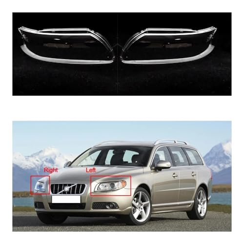 Couvercle d'objectif phare Volvo V60 V70 coque de remplacement optique