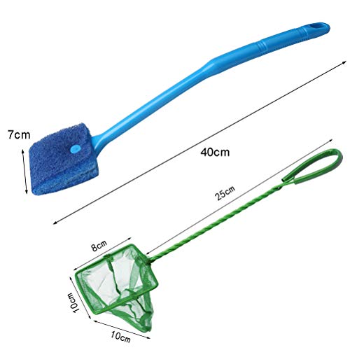 Rete da pesca grossa, di alta qualità per acquario, set di pulizia con spazzola per adulti e bambini - Image 4