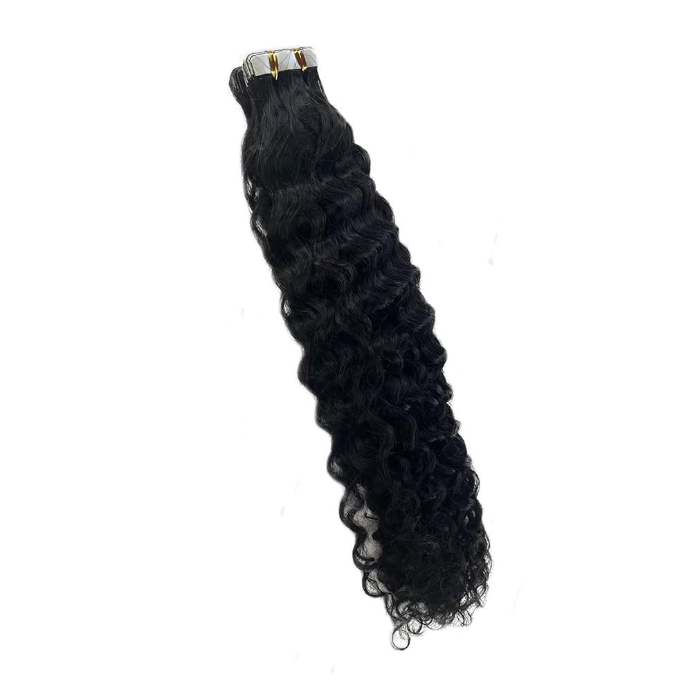 Lange Tape in Haarverlängerungen Echthaar for schwarze Frauen(18 inches)