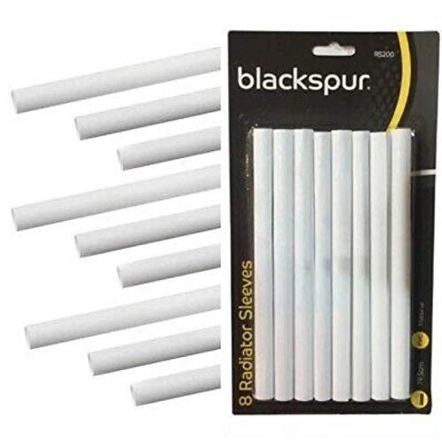 blackspur 2 X Radiator pipe covers sleeves white 15mm - 8 pack