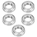 5Pcs Miniature Bearings Stainless Steel S6208ZZ 80x40x18mm for Industrial Equipment, Speed and Durably, Double Shielding to Dust, with Uniform Hardness and