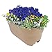 Emsco Group Bloomers Railing Planter with Drainage Holes – 24" Weatherproof Resin Planter – Sand