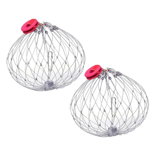 Mipcase Crab Crab Cage Bait Pin Counterweight Reusable for Rivers Lakes Random Color