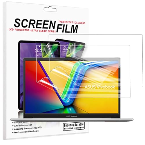 CONAPIKA Pellicola protettiva per ASUS Vivobook 14/Zenbook 14 da 14", ultra sottile, HD, trasparente, in PET morbido, infrangibile, antigraffio, sensibile al tocco, anti-bolle, confezione da 2